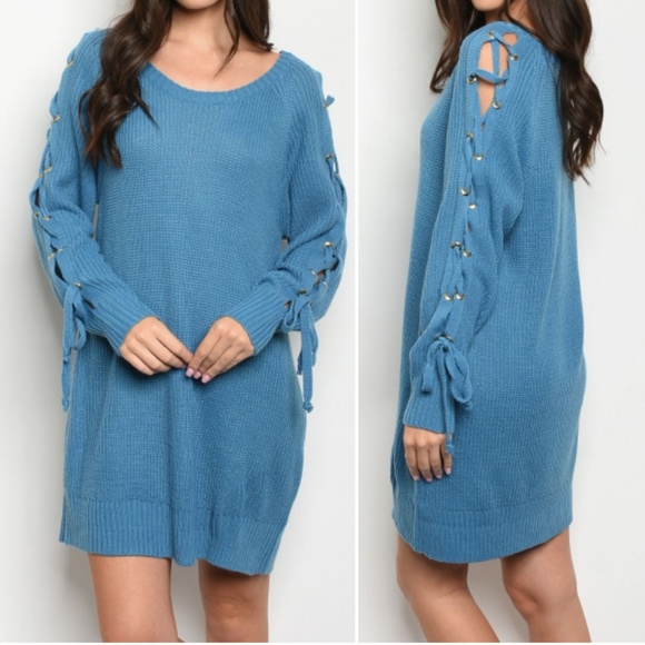 GIRLY & FLIRTY MOCHA SWEATER DRESS - Picture 4 of 8